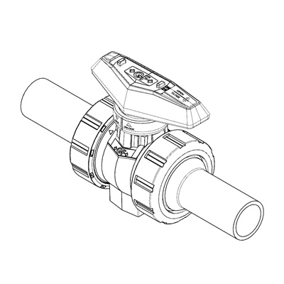 GFPS: 2-way ball valve
