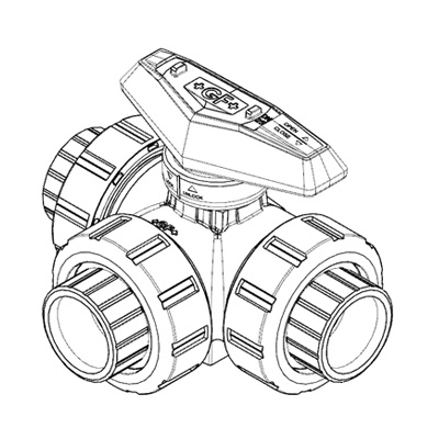 GFPS: 3-way ball valve