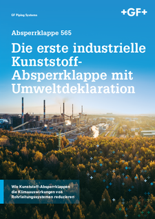 Die erste industrielle Kunststoff Absperrklappe mit Umweltdeklaration