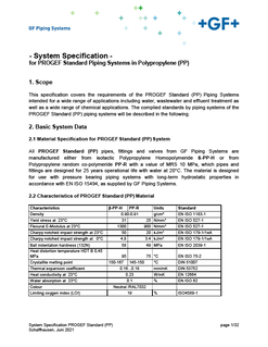System specification