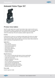 Datasheet Type 157 Solenoid Valve (EN)