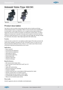 Datasheet Type 160-161 Solenoid Valve (EN)