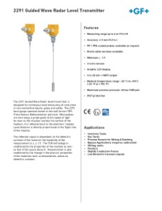 Datasheet Type 2291 Guided Wave Radar Level Transmitter (EN)