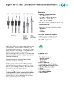 Datasheet Type 2818-2823 Conductivity/Resistivity Electrodes (EN)