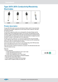 Datasheet Type 2870-2874 Conductivity Electrodes (EN)