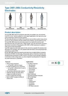 Datasheet Type 2881-2884 Conductivity Electrodes (EN)