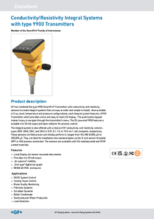 Datasheet Conductivity/Resistivity Integral Systems with 9900 Transmitter (EN)