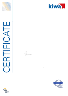KIWA Hydrogen Certificate-ELGEF Plus fittings & Tapping tees d20-225