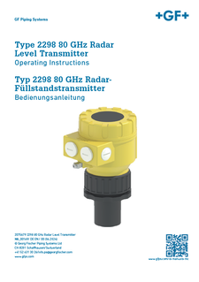 Bedienungsanleitung Typ 2298 80 Ghz Radar- Füllstandstransmitter