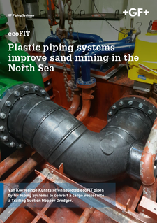 Plastic piping systems improve sand mining in the North Sea