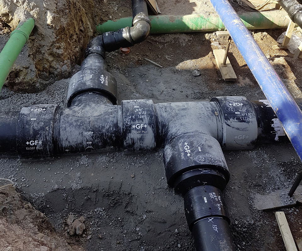 采用pe材质的大型连接技术 Gf Piping Systems